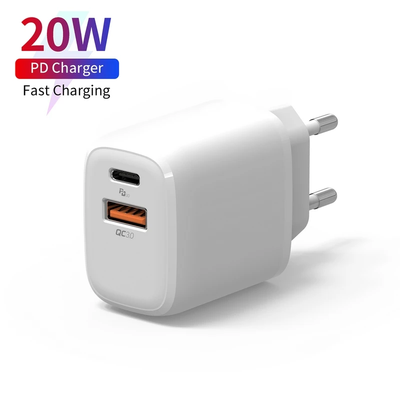 New Arrivals US EU UK EU Plug 20W PD fast charger Type C USB-C PD adapter USB wall charger, Black /white
New Arrivals US EU UK EU Plug 20W PD fast charger Type C USB-C PD adapter USB wall charger, Black /white