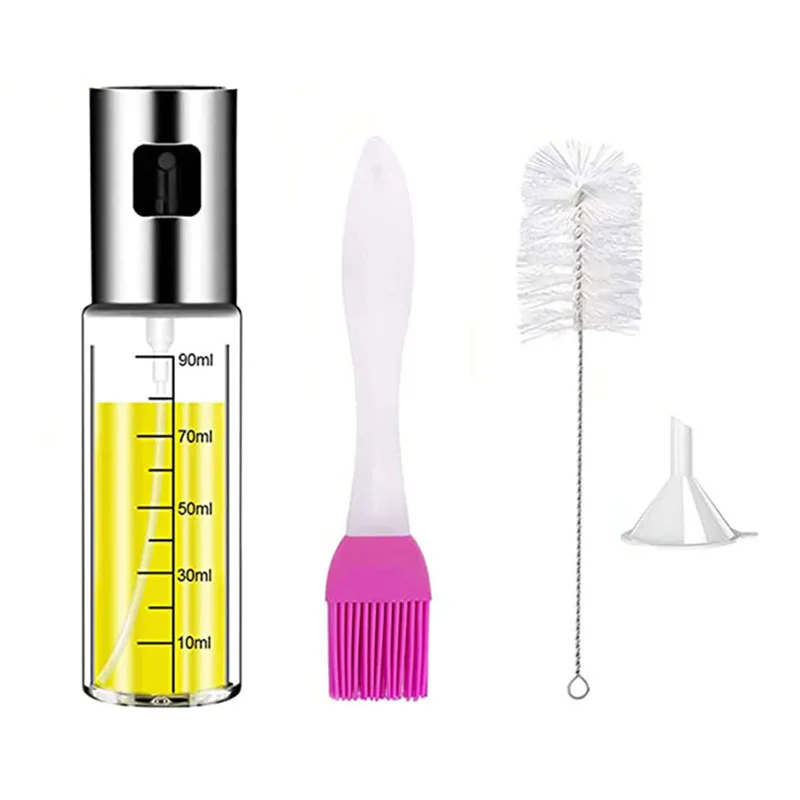 3-piece Oil Sprayer Set Olive Oil Dispenser for Cook, Oil Dispenser with Brush Funnel, Glass Sprayer Bottle with Measurements
3-piece Oil Sprayer Set Olive Oil Dispenser for Cook, Oil Dispenser with Brush Funnel, Glass Sprayer Bottle with Measurements