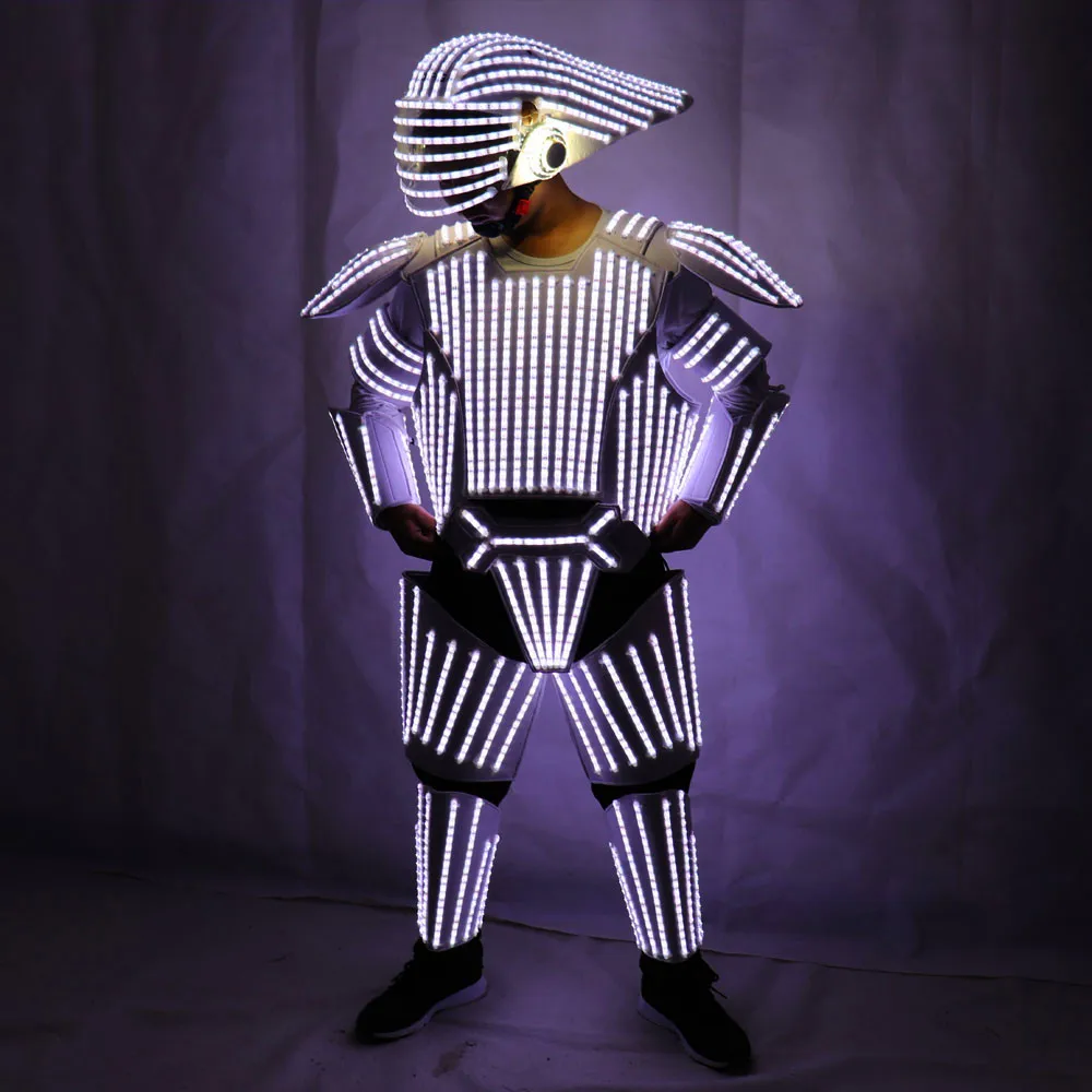 White LED Robot Suits, Led Lights Costumes Clothing, Star White Soldiers Cosplay performance Clothing, Rgb
White LED Robot Suits, Led Lights Costumes Clothing, Star White Soldiers Cosplay performance Clothing, Rgb