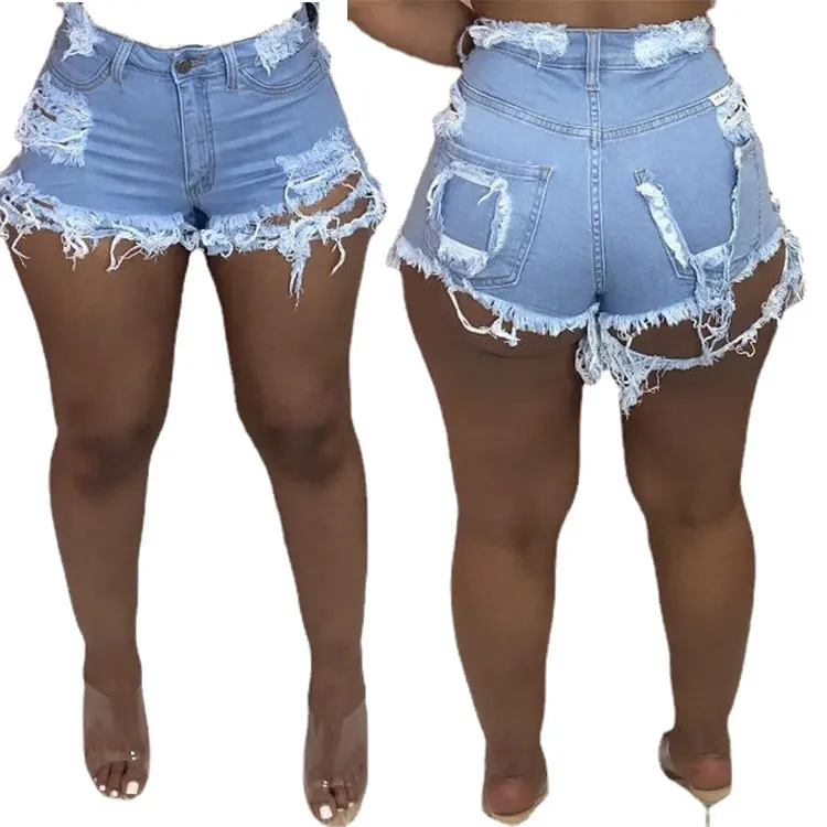 DUODUOCOLOR Summer street corner trend new style internet celebrity broken hole plus size sexy short jeans lady D98134
DUODUOCOLOR Summer street corner trend new style internet celebrity broken hole plus size sexy short jeans lady D98134