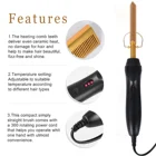 Wholesale custom private label high temperature hair iron straightener comb electric copper hot comb