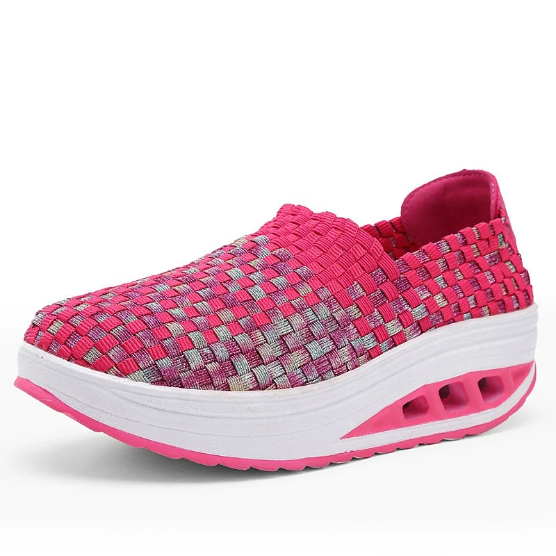 Latest Arrival Fashion Retro Style Hand Woven Round Toe Wedge Heel Large Size Sports Causal Shoes Women Wholesale 2021, Pink green rose red blue
Latest Arrival Fashion Retro Style Hand Woven Round Toe Wedge Heel Large Size Sports Causal Shoes Women Wholesale 2021, Pink green rose red blue