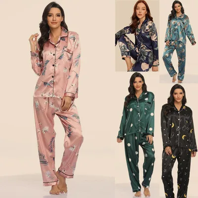 High Quality Fabric Printing Women's Sleepwear Set Long Sleeves Sleeping Leisure Turn-down Quick Dry Plus Size sleepwear set
High Quality Fabric Printing Women's Sleepwear Set Long Sleeves Sleeping Leisure Turn-down Quick Dry Plus Size sleepwear set
