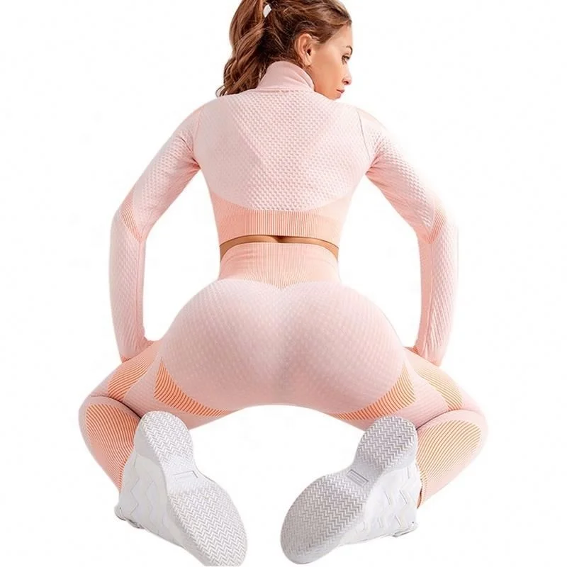 Ptsports wholesale fitness seamless yoga pants and jacket sets Amazon hot sportswear women set sportswear women
Ptsports wholesale fitness seamless yoga pants and jacket sets Amazon hot sportswear women set sportswear women
