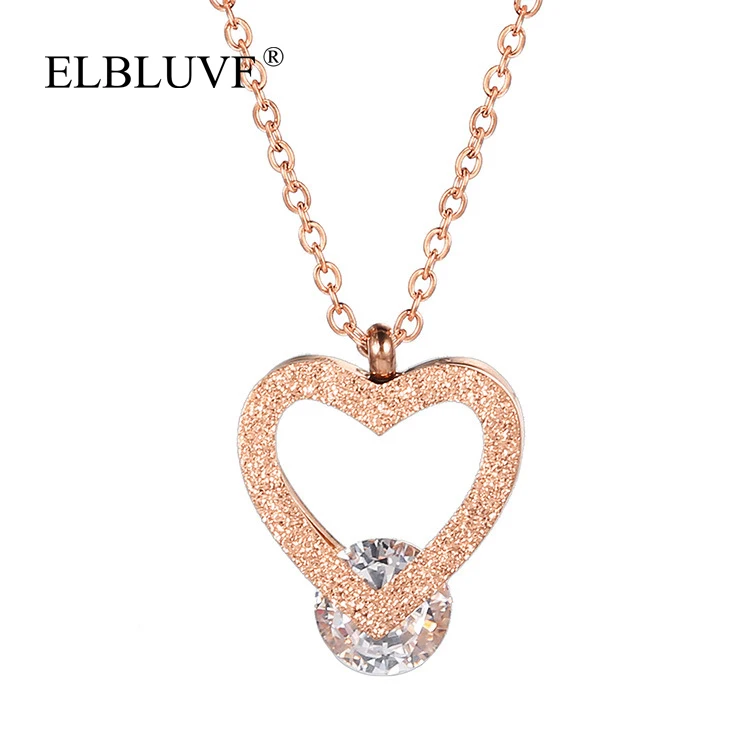 ELBLUVF Free Shipping Stainless Steel Women Rose Gold Plated Clip Zircon Heart Shape Pendant Necklace
ELBLUVF Free Shipping Stainless Steel Women Rose Gold Plated Clip Zircon Heart Shape Pendant Necklace
