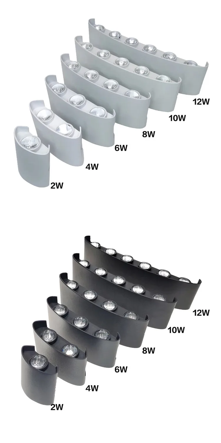 7W Outdoor surface Mounter Up And Down LED Wall Light