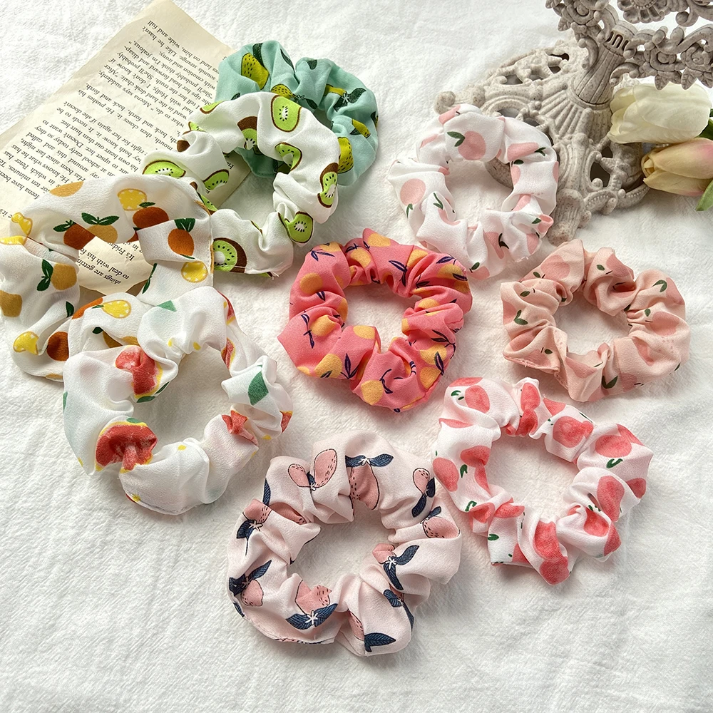 Cute Fruit Scrunchies For Women Girls Korean Pink Elastic Hair Bands Kids Green Ponytail Holder Headband Hair Accessories, Colorful
Cute Fruit Scrunchies For Women Girls Korean Pink Elastic Hair Bands Kids Green Ponytail Holder Headband Hair Accessories, Colorful
