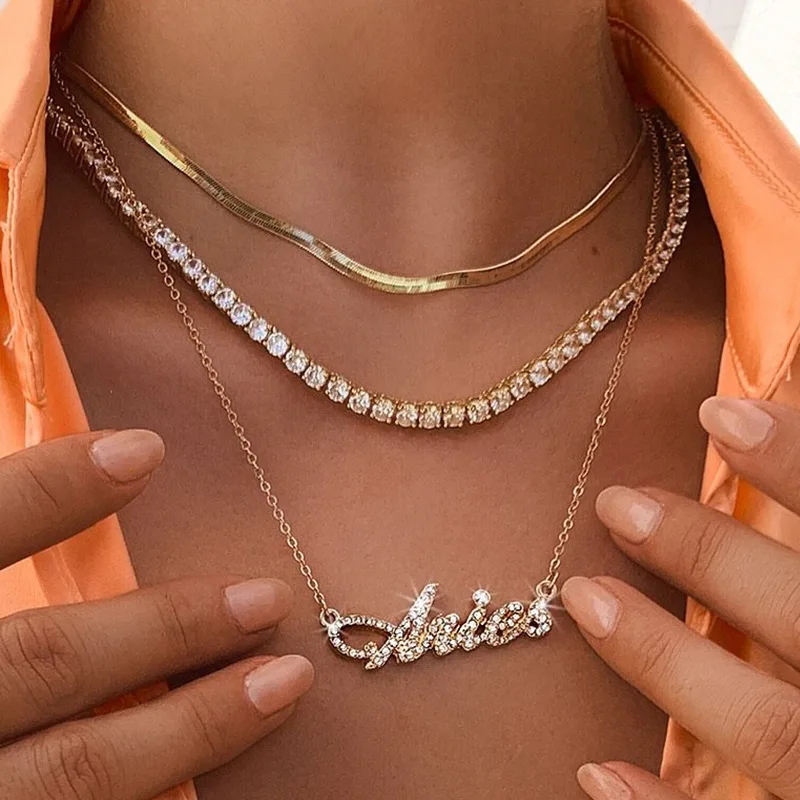 Trendy Diamond Multilayer Necklace Personality Twelve Constellation Necklace Letter Pendant Necklace, Picture
Trendy Diamond Multilayer Necklace Personality Twelve Constellation Necklace Letter Pendant Necklace, Picture