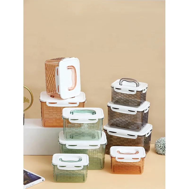 Three-piece portable transparent storage container high quality Food snacks books toys Storage box, Green,orange,black
Three-piece portable transparent storage container high quality Food snacks books toys Storage box, Green,orange,black