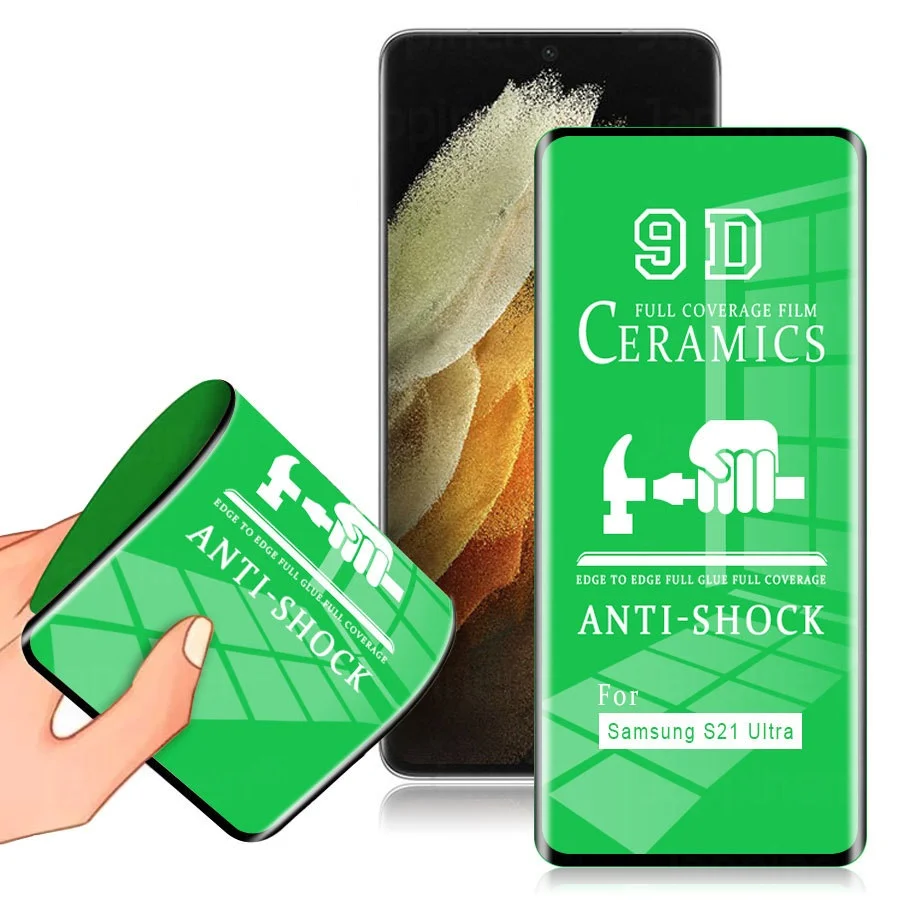 

9D HD Soft Full Cover Matte Ceramics curved Screen Protector For Samsung Galaxy Note20 Ultra 10 9 S22 S21 S20 S10 S9 s24 ultra