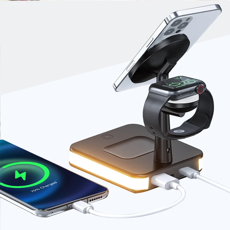 Custom Smart Zinc Alloy Mobile Phone 4 In 1 Desk Type-C Family Waterproof Heat Dissipation 4 In 1 Wireless Charging Station, Black/white
Custom Smart Zinc Alloy Mobile Phone 4 In 1 Desk Type-C Family Waterproof Heat Dissipation 4 In 1 Wireless Charging Station, Black/white