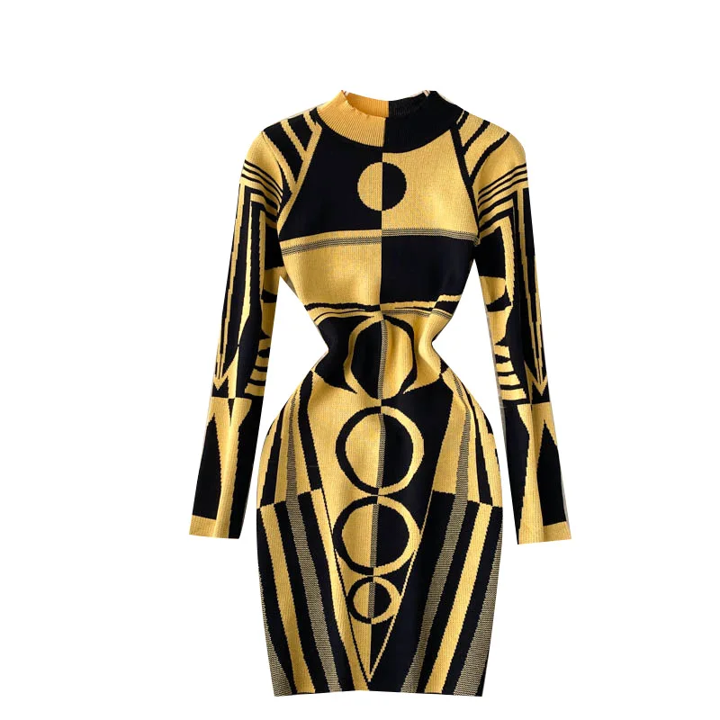 Fashionable Crewneck Elastic Chic Knitted Bodycon Elegant Dress Women Casual Streetwear Curvy Dresses Ladies
Fashionable Crewneck Elastic Chic Knitted Bodycon Elegant Dress Women Casual Streetwear Curvy Dresses Ladies
