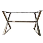 Modern Sleek Design Customizable shape Table Frame Metal Stainless Steel Fabrication Table Legs