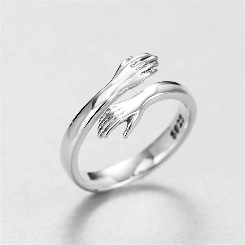 Artilady Romantic Adjustable Open Love Hugging Hand Rings Personalized wedding couple Finger Hug Ring
Artilady Romantic Adjustable Open Love Hugging Hand Rings Personalized wedding couple Finger Hug Ring