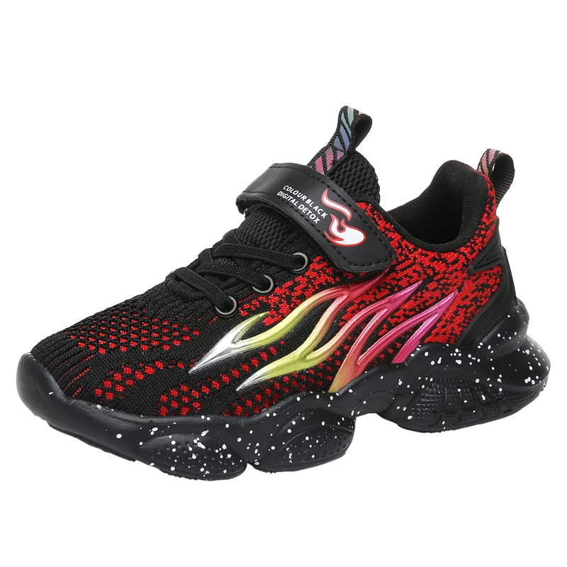 Colorful Fly Knitted Breathable Upper Kids Lightweight Casual Comfortable Running Walking Sports Shoes, Black/red;black/gold;beige
Colorful Fly Knitted Breathable Upper Kids Lightweight Casual Comfortable Running Walking Sports Shoes, Black/red;black/gold;beige
