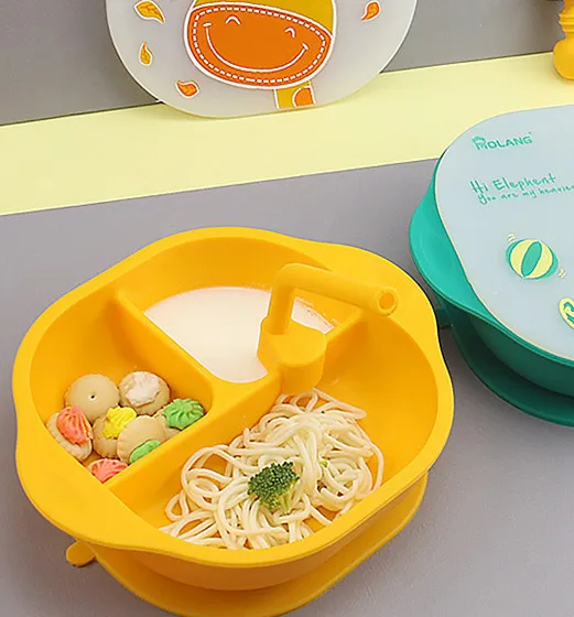 Factory direct sale with suction silicon with spoon plate silicone plates for baby set baby eating bowl, As picture
Factory direct sale with suction silicon with spoon plate silicone plates for baby set baby eating bowl, As picture