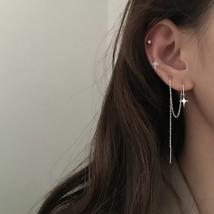 Factory Supply Unbalanced Star Ear Line Silver Shinny Star Long Line Earrings Statement Earrings For Woman
Factory Supply Unbalanced Star Ear Line Silver Shinny Star Long Line Earrings Statement Earrings For Woman
