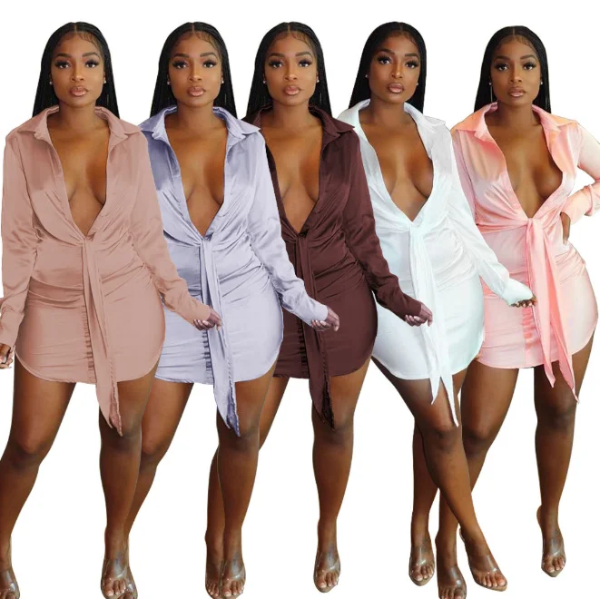 OJW031033 Multifunctional E-M6537 2022 Summer Women Clothing Glossy Shirt Pure Color Long Sleeve Dress with Bandage, White,pink,purple
OJW031033 Multifunctional E-M6537 2022 Summer Women Clothing Glossy Shirt Pure Color Long Sleeve Dress with Bandage, White,pink,purple