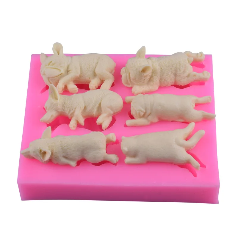 6 in 1 dog fondant silicone molds cute puppy cake decoration molds aromatherapy plaster molds DIY baking tool, As picture
6 in 1 dog fondant silicone molds cute puppy cake decoration molds aromatherapy plaster molds DIY baking tool, As picture