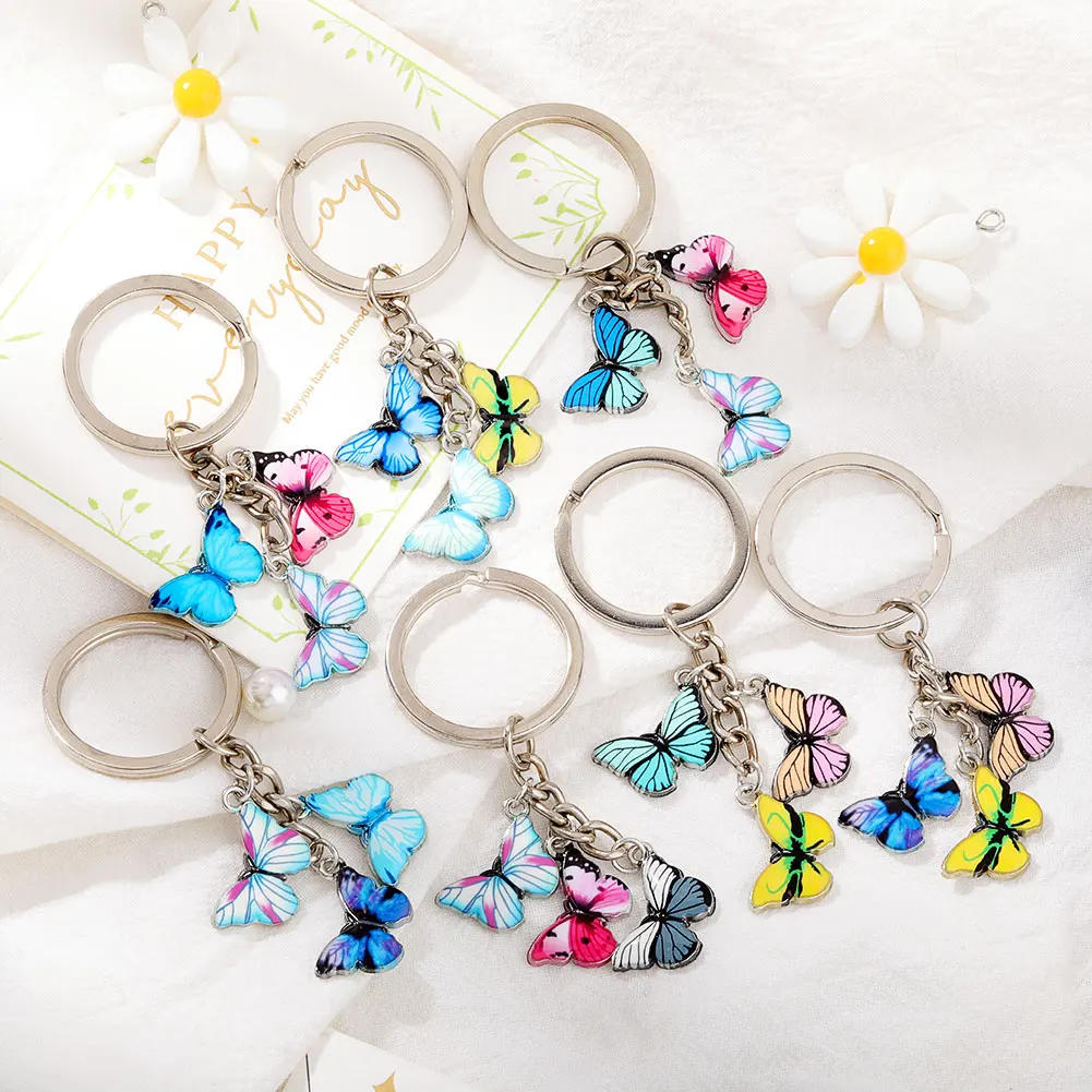 Wholesale Silver Hoop Colorful Rhinestone Butterfly Keychain for Women Girl Jewelry Gift, Picture show
Wholesale Silver Hoop Colorful Rhinestone Butterfly Keychain for Women Girl Jewelry Gift, Picture show