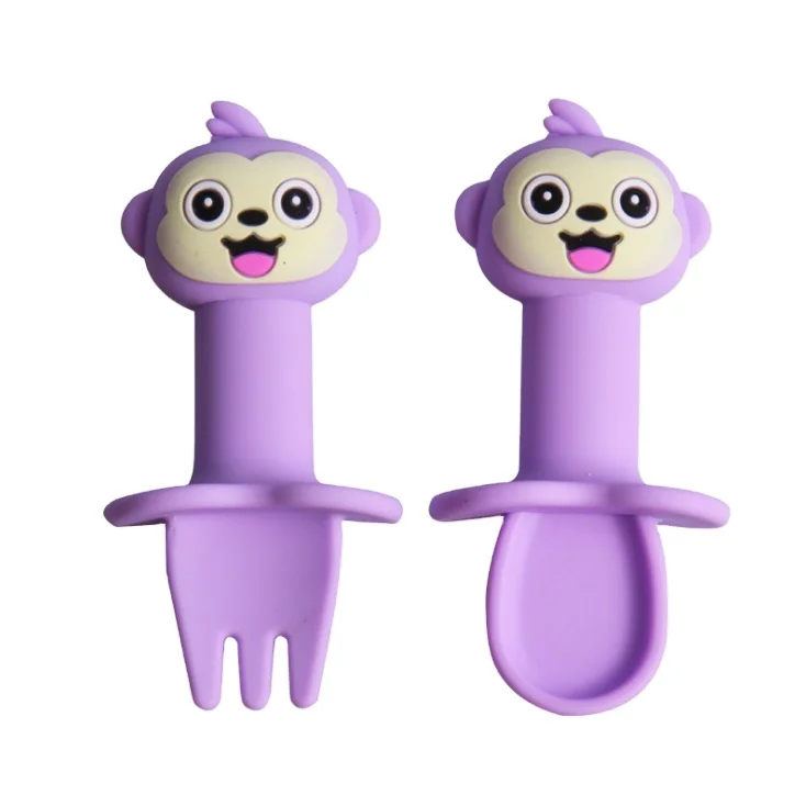 New Design High Quality Food Grade Silicone Soft Feeding Silicone Spoon And Fork Set, Customized color
New Design High Quality Food Grade Silicone Soft Feeding Silicone Spoon And Fork Set, Customized color