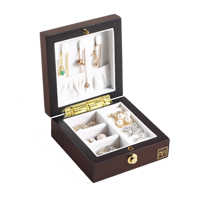 Luxury Custom Small Wood Jewelry Box Portable Travel Jewellery Case Wooden Wedding Ring Earring Necklace Storage Gift Organizer, Black wood
Luxury Custom Small Wood Jewelry Box Portable Travel Jewellery Case Wooden Wedding Ring Earring Necklace Storage Gift Organizer, Black wood