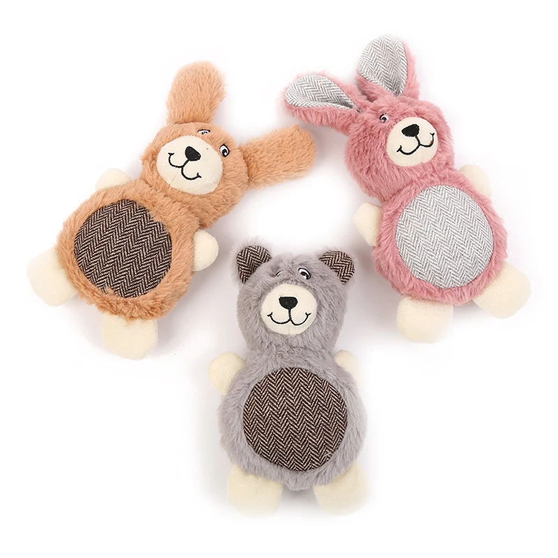 dog plush toy cute rabbit bear squeaky sound pet toy in stock fast delivery dog toy, Pink/grey/brown
dog plush toy cute rabbit bear squeaky sound pet toy in stock fast delivery dog toy, Pink/grey/brown