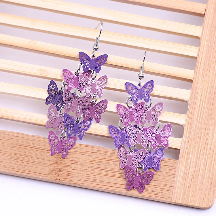 Hot selling fashion style butterfly earrings small colored nine-piece earrings copper accessory butterfly earrings
Hot selling fashion style butterfly earrings small colored nine-piece earrings copper accessory butterfly earrings