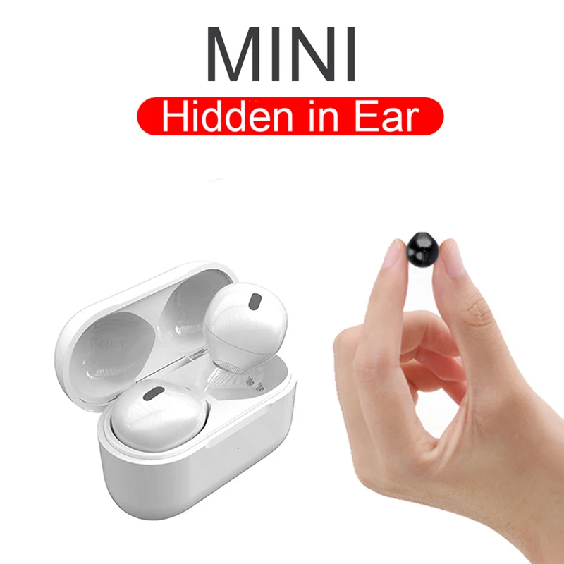 

Invisible Earphones Blutooth compatible Wireless Sleeping Earbud Type C Mini Earpiece With Mic For Small Ears, Multicolors options