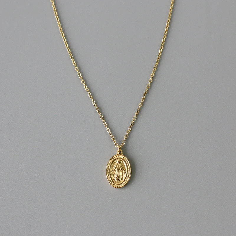 Luxury Religious Accessories Men's and Women's Jewelry Wholesale Virgin Mary 18K Gold Plated Pendant Necklace
Luxury Religious Accessories Men's and Women's Jewelry Wholesale Virgin Mary 18K Gold Plated Pendant Necklace