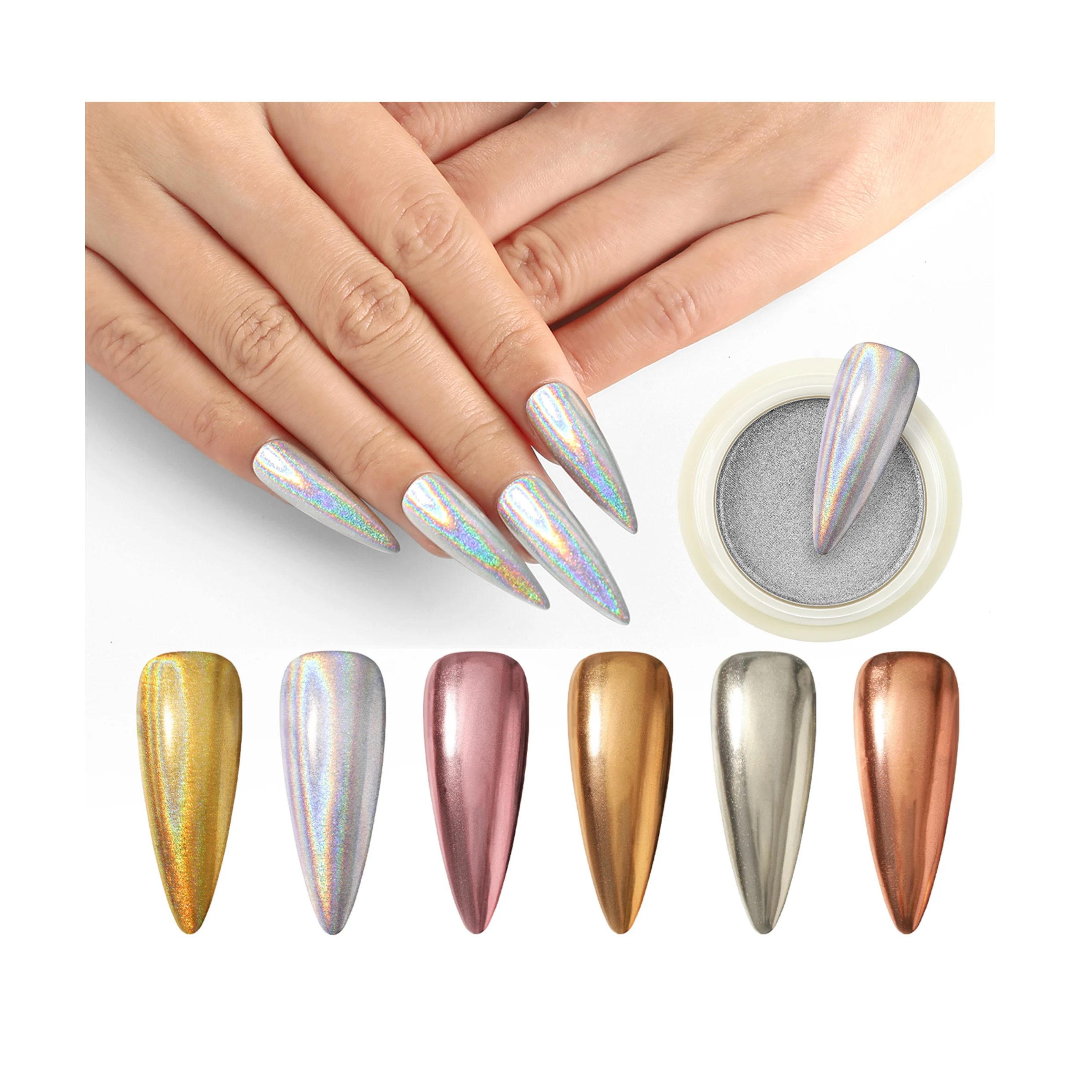 COSCELIA Mirror Nails Powder Chrome Nails Gel Mirror Powder for Nail DIY decoration, Colorful
COSCELIA Mirror Nails Powder Chrome Nails Gel Mirror Powder for Nail DIY decoration, Colorful