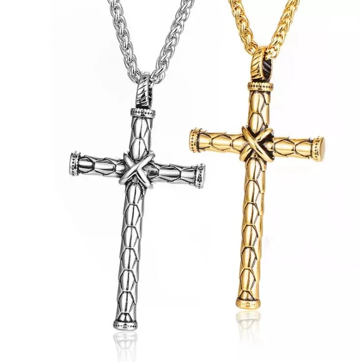 2020 manufacturers wholesale gold plated stainless steel cross pendant necklace men's punk retro pattern old Jesus jewelry
2020 manufacturers wholesale gold plated stainless steel cross pendant necklace men's punk retro pattern old Jesus jewelry