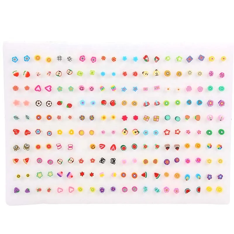 100/paris Mini Fashion Earrings Jewelry Girls Kids 100 Pairs Handmade Cute Cartoon Animal Fruit Polymer Clay Stud Earrings, Picture show
100/paris Mini Fashion Earrings Jewelry Girls Kids 100 Pairs Handmade Cute Cartoon Animal Fruit Polymer Clay Stud Earrings, Picture show