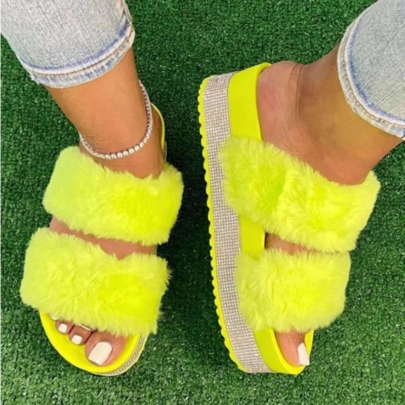 Stable Quality Soft Sandals Wholesale Women Slippers Natural Color Fur Slides thick bottom comfortable slippers, Red, yellow, black
Stable Quality Soft Sandals Wholesale Women Slippers Natural Color Fur Slides thick bottom comfortable slippers, Red, yellow, black