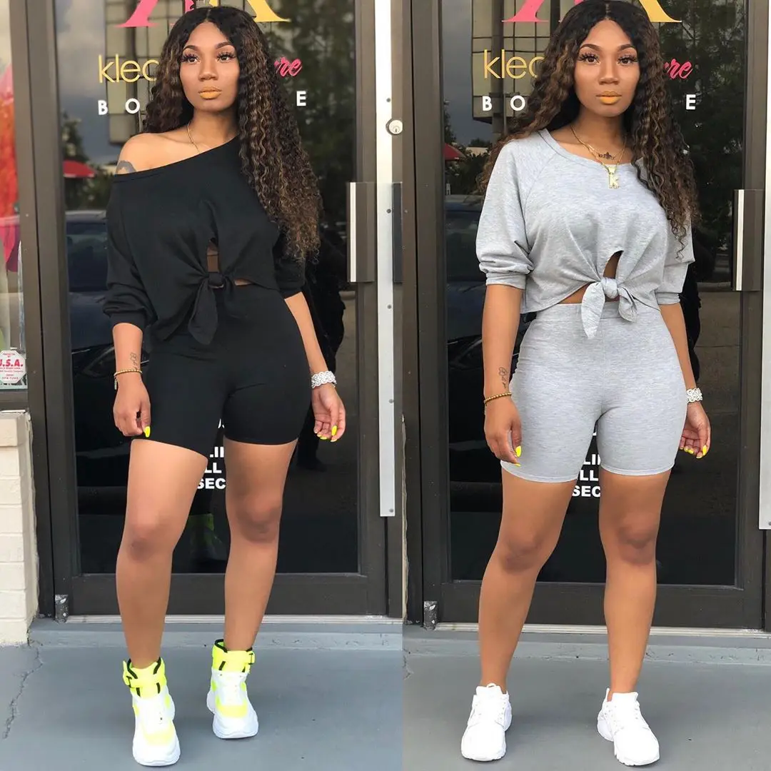 2021 New Feeling Clothing Half Sleeve Top And Shorts Two Pieces Outfits Ladies Short Pants Sets For Women, Pink,yellow,purple,black,fluorescent green,orange,light gray,blue
2021 New Feeling Clothing Half Sleeve Top And Shorts Two Pieces Outfits Ladies Short Pants Sets For Women, Pink,yellow,purple,black,fluorescent green,orange,light gray,blue