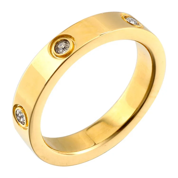 Trendy Stainless Steel Rings Jewelry Cubic Zirconia Stone Ring Custom Band Zircon Gold Ring for Women Men, Gold, rose gold, steel, black etc.
Trendy Stainless Steel Rings Jewelry Cubic Zirconia Stone Ring Custom Band Zircon Gold Ring for Women Men, Gold, rose gold, steel, black etc.