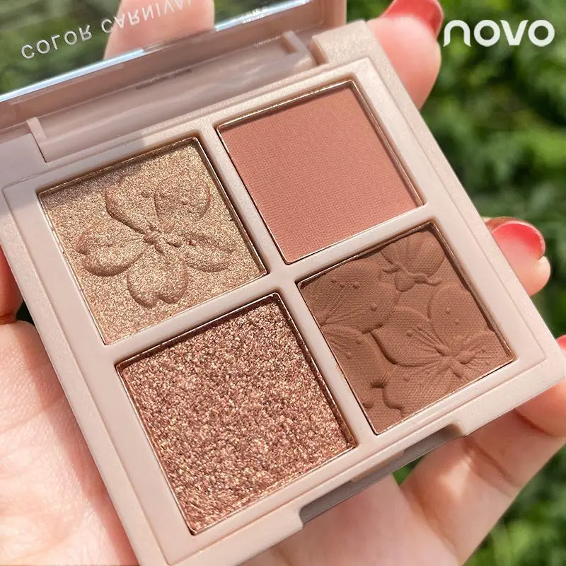 NOVO Fashion 4 Colors Shinning Eye shadow matte palette Glitter eye shadow Cosmetics drop shipping Wholesale Eyeshadow Palette
NOVO Fashion 4 Colors Shinning Eye shadow matte palette Glitter eye shadow Cosmetics drop shipping Wholesale Eyeshadow Palette