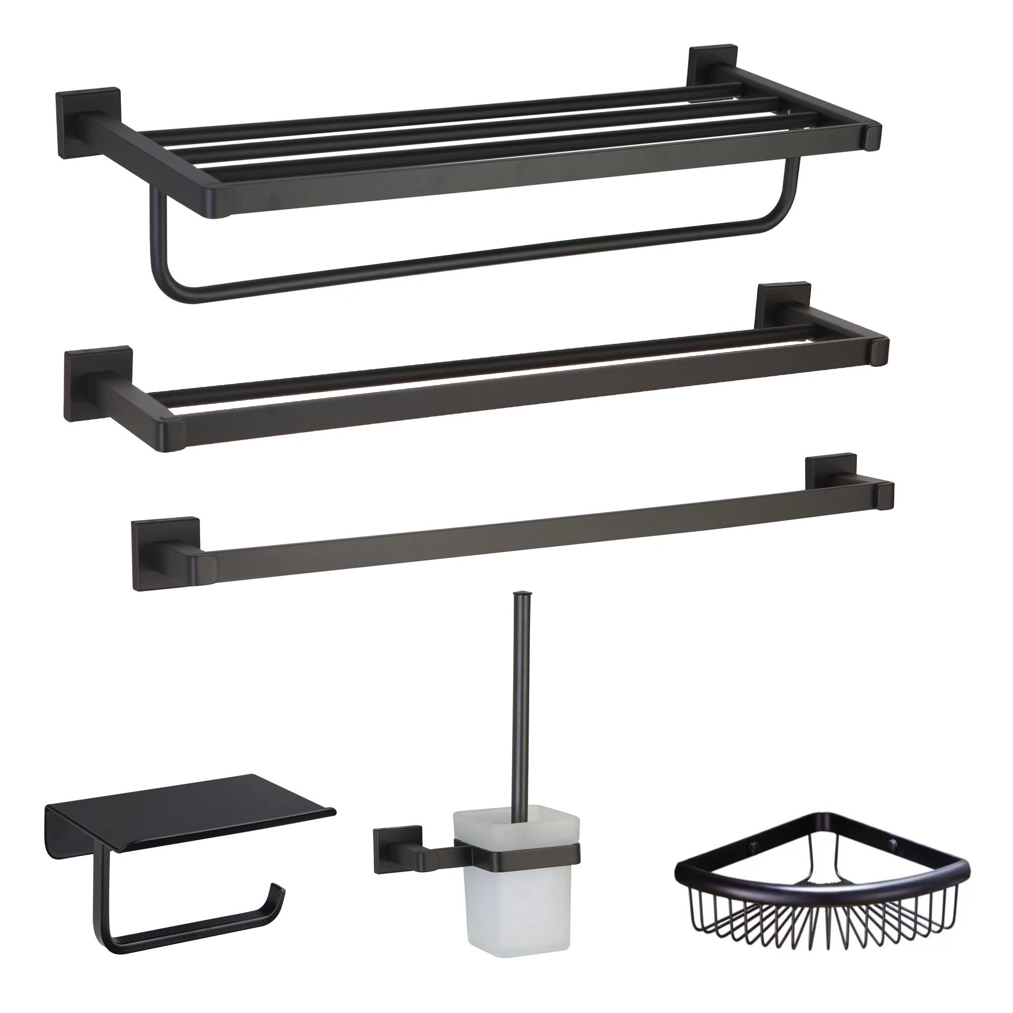 Supplier China toallero storage luxury kit free standing towel rack brass chorme bathroom accessories set, Black
Supplier China toallero storage luxury kit free standing towel rack brass chorme bathroom accessories set, Black