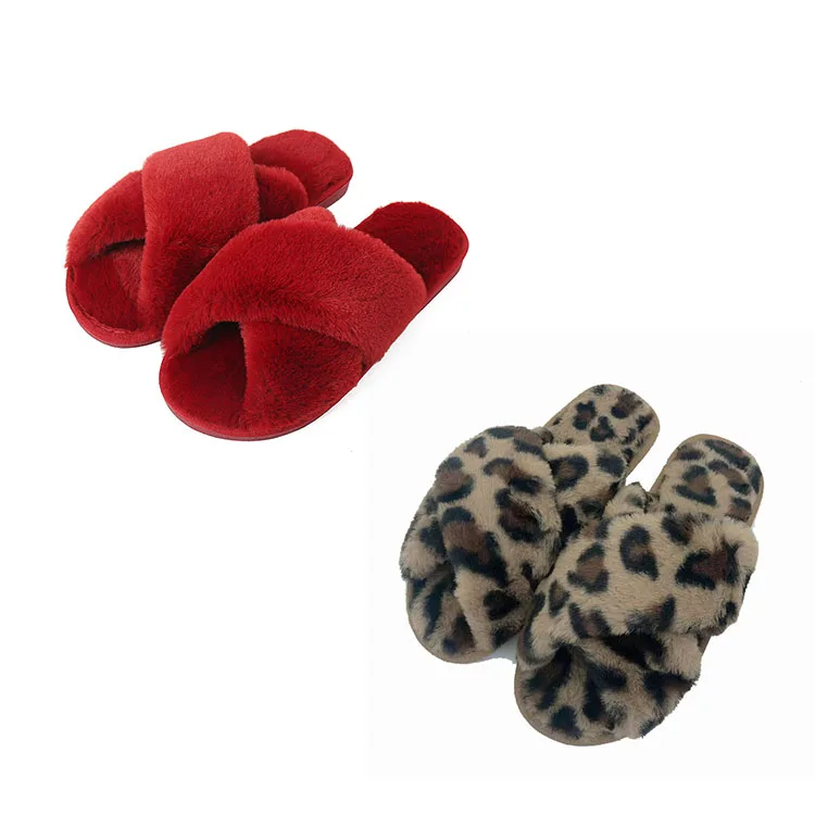 Winter Indoor House Fur Fuzzy Flufy Open Toe Criss Cross Sandals Plush Slippers For women, Picture shows
Winter Indoor House Fur Fuzzy Flufy Open Toe Criss Cross Sandals Plush Slippers For women, Picture shows
