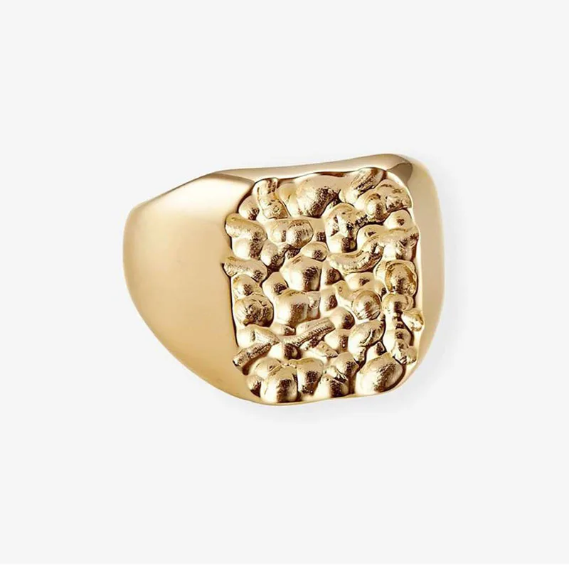 18K Gold Plated Stainless Steel Hammer Rings for Women, Gold, silver, rose gold
18K Gold Plated Stainless Steel Hammer Rings for Women, Gold, silver, rose gold