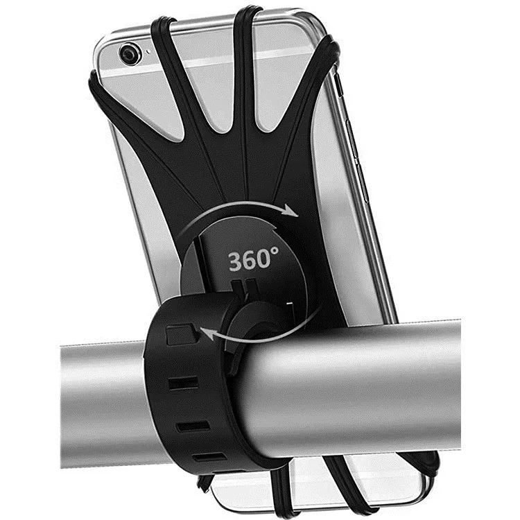 GPS Vehicle Mounts 360 Rotation Silicone Bicycle Phone Holder Universal Motorcycle Handlebar Mount Fits for 4-6inch Phones, Black
GPS Vehicle Mounts 360 Rotation Silicone Bicycle Phone Holder Universal Motorcycle Handlebar Mount Fits for 4-6inch Phones, Black