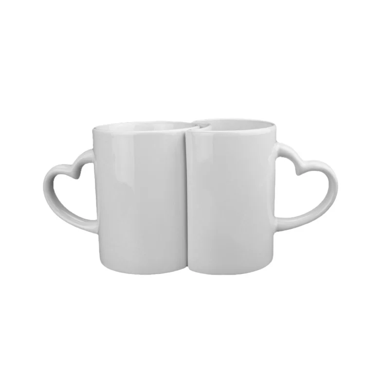 Prosub Funny coffee cup and saucer piece heart shaped gift blank lovers love sublimation handle ceramic mug, Clear
Prosub Funny coffee cup and saucer piece heart shaped gift blank lovers love sublimation handle ceramic mug, Clear