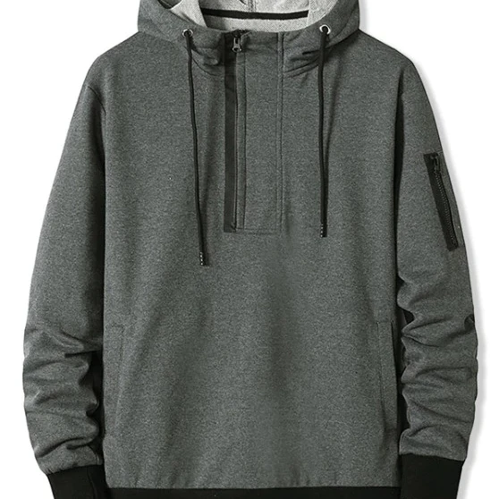 Custom autumn fashion new arrival high quality thick men sweatsuit zipper pocket half zip plus size hoodie, Customized color
Custom autumn fashion new arrival high quality thick men sweatsuit zipper pocket half zip plus size hoodie, Customized color