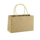 Cheap customized print shopping kraft paper bag with handle