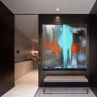 Handpainted Modern Wall Art Decor Colorful Abstract Oil Painting On Canvas 1 Piece Decoration Items