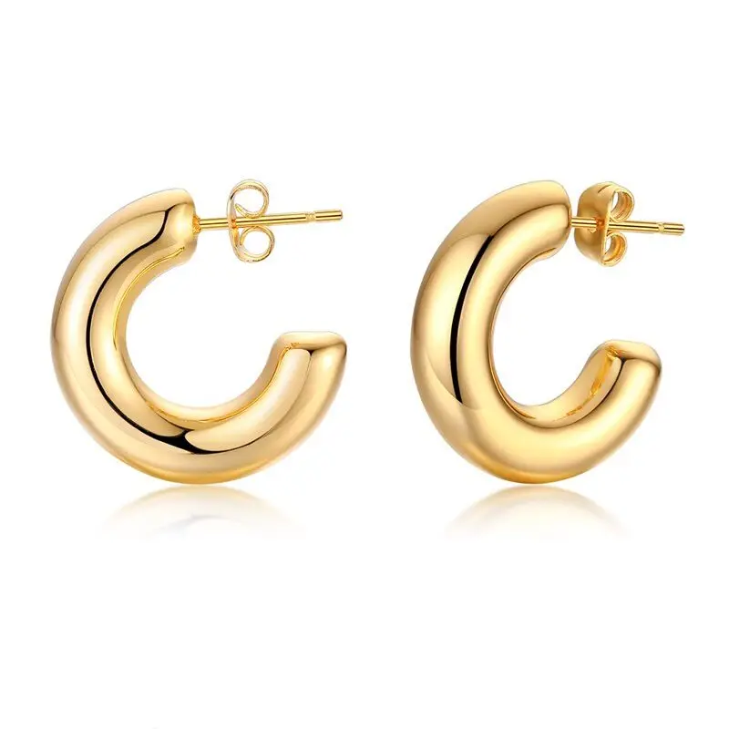 Fashion Vintage Hollow Small Mini Chunky Hoops Earrings Stainless Steel 18K Gold Plated Jewelry
Fashion Vintage Hollow Small Mini Chunky Hoops Earrings Stainless Steel 18K Gold Plated Jewelry