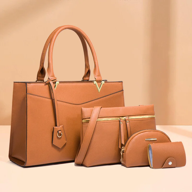 Hot selling Luxury Designer Women 4 In 1 Set Handbags Fashion PU Leather Ladies Crossbody Shoulder 4 Pieces Tote Bag Handbag Set, Purple, blue, black, brown,khaki
Hot selling Luxury Designer Women 4 In 1 Set Handbags Fashion PU Leather Ladies Crossbody Shoulder 4 Pieces Tote Bag Handbag Set, Purple, blue, black, brown,khaki