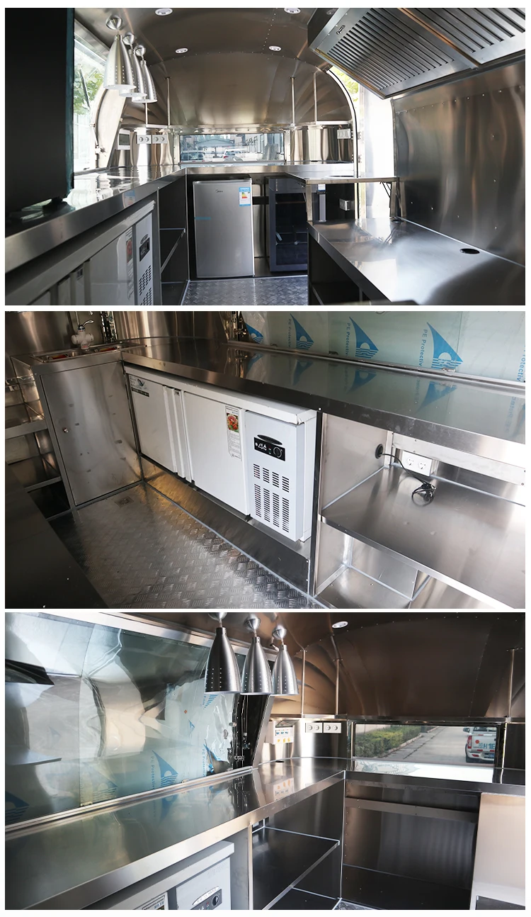 Webetter Custom Commercial Catering Airstream Mobile Küche Bbq Food