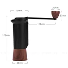 Hand Coffee Bean Mill Coffee Maker Machine Commercial Manual Coffee Grinder for Sale with Hidden Handle