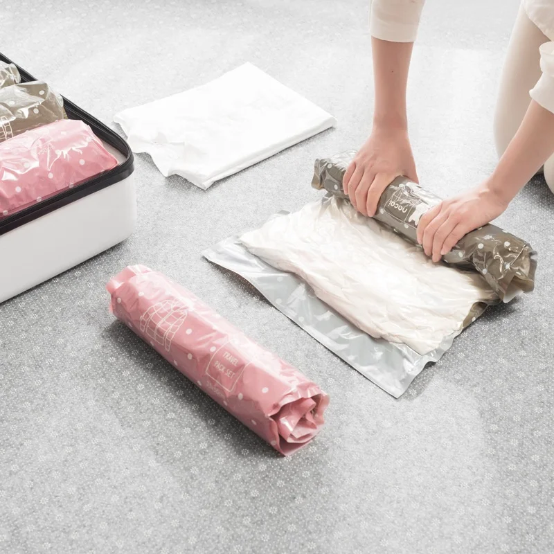 Storage Bags No Vacuum - Space Bags Compression for Travel Storage - Hand Roll Seal Vacuum Bags for Clothes - Clothing Small
Storage Bags No Vacuum - Space Bags Compression for Travel Storage - Hand Roll Seal Vacuum Bags for Clothes - Clothing Small